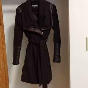 Bagatelle Deep Purple Trench Coat with Belt